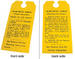 Chevrolet Parts -  Chevrolet Mirror Glare Proof (Day/ Night) Card. Hangs On Mirror