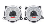 Chevrolet Parts -  Chevrolet Truck Dakota Digital - Vhx System With Chrome Bezel Silver Alloy Face - Red Backlight