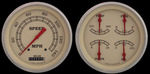  Parts -  Instrument Gauges - 5" Speedo and Quad-Cluster - Vintage Series With Flat Lens 12v