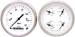  Parts -  Instrument Gauges - (2 Gauge Set) - White Hot Series With Curved Lens 12v